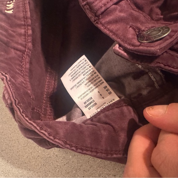American Eagle Outfitters Maroon Skinny Pants - Picture 4 of 5